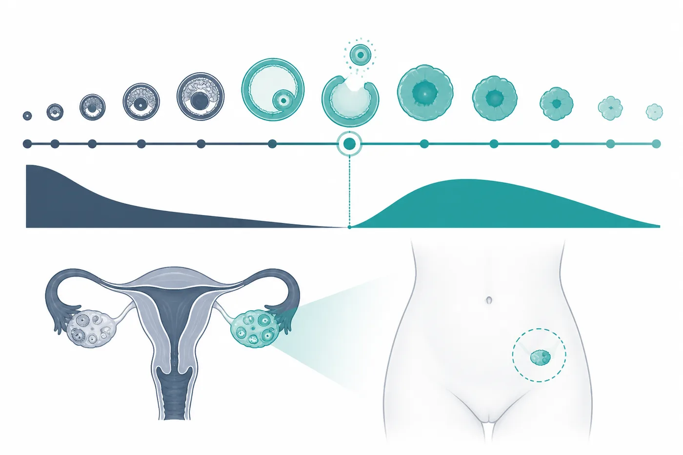 Ovulační bolest uprostřed menstruačního cyklu na jedné straně podbřišku